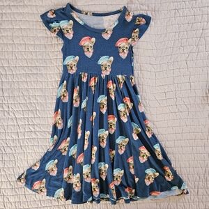 Posh Peanut French Bulldog Print Twirl Dress